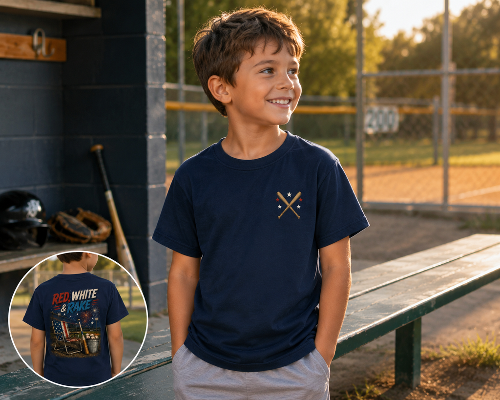 Red, White, and RAKE Tee