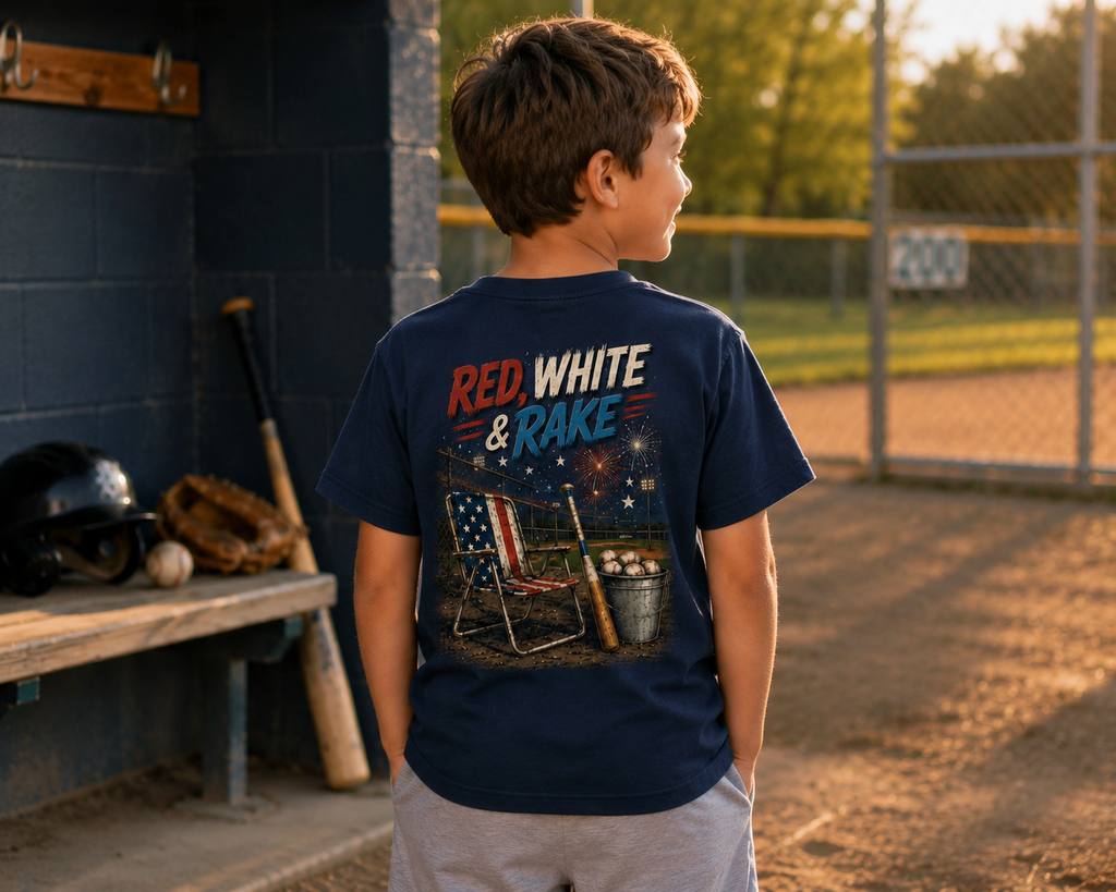 Red, White, and RAKE Tee