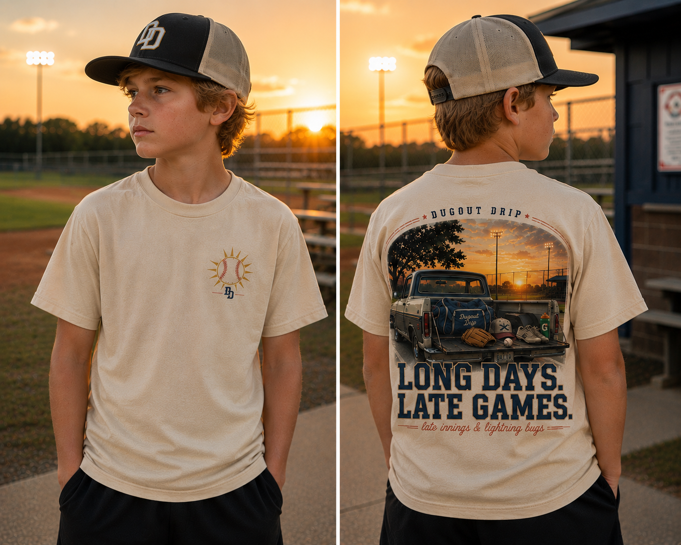 Long Days, Late Games Tee