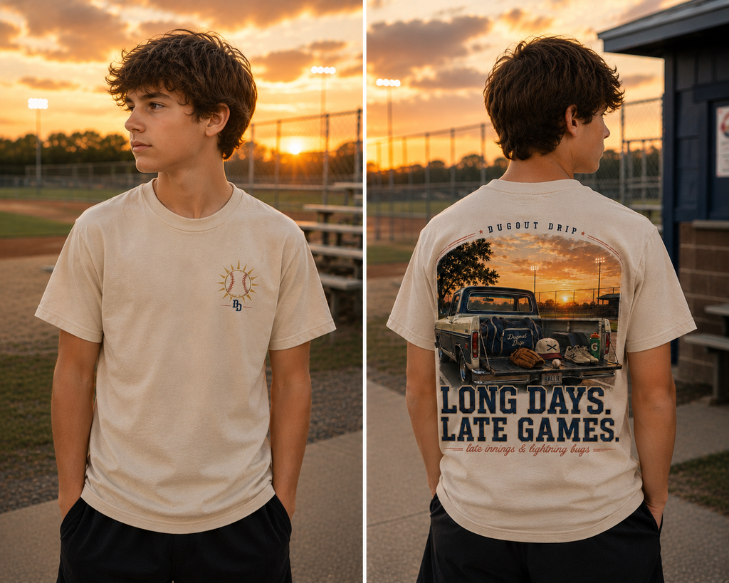 Long Days, Late Games Tee