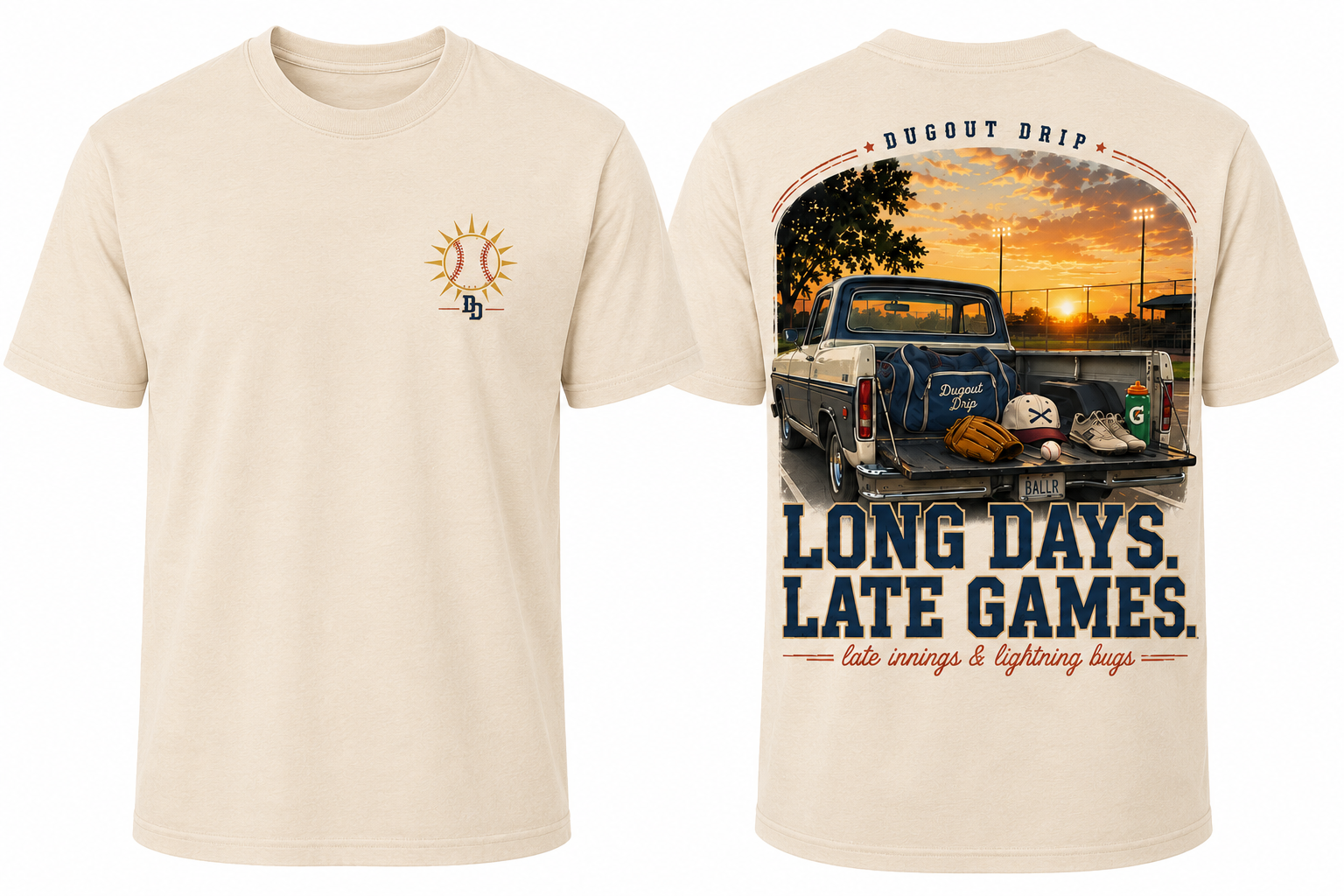 Long Days, Late Games Tee