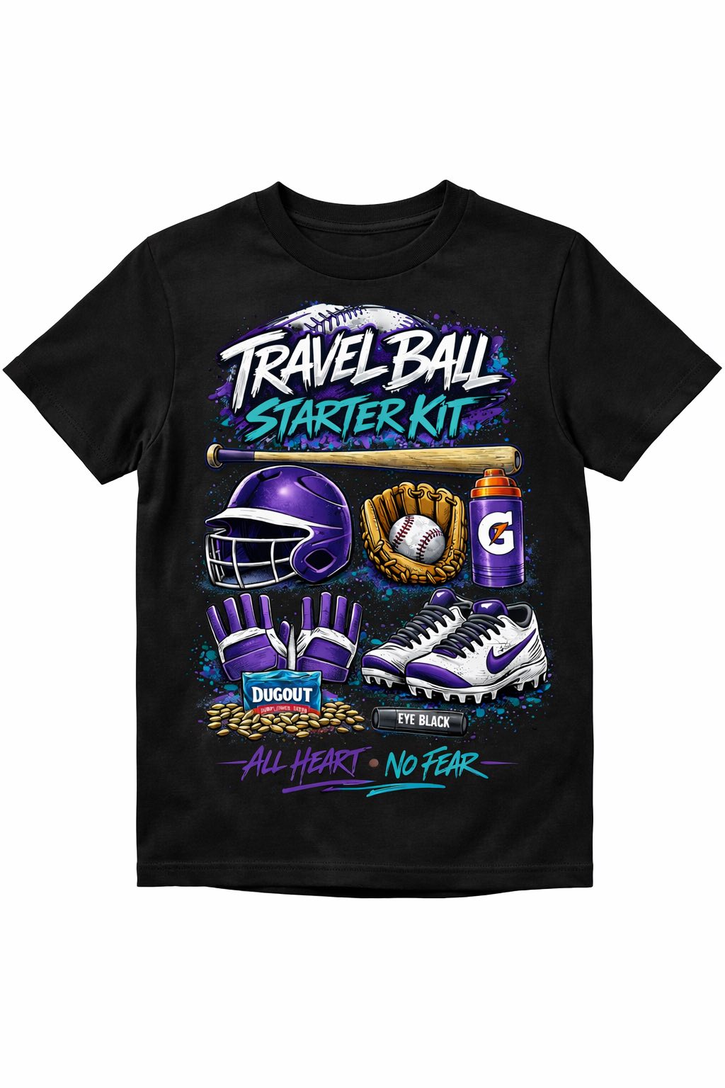 Travel Ball Starter Kit (Purple--Aqua)